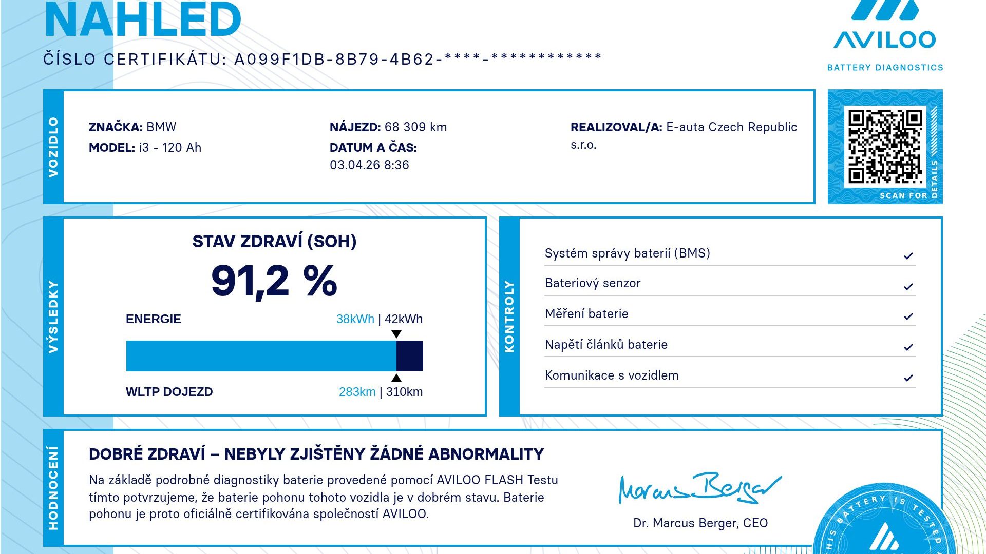 AVILOO-Flash-Test-Preview-Anonymized-BMW-i3 - 120 Ah-a099f1db-8b79-4b62-2026-04-03